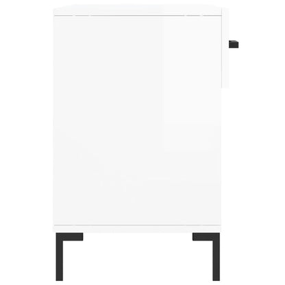 Skoställ Högglans Vit Skobänk 102x35x55 cm