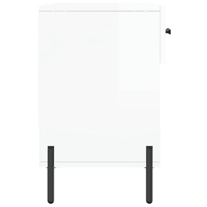 Skoställ Högglans Vit Skobänk 102x35x55 cm