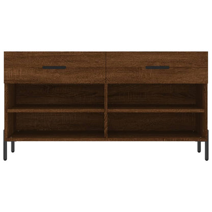 Skoställ Brun Ek Skobänk 102x35x55 cm