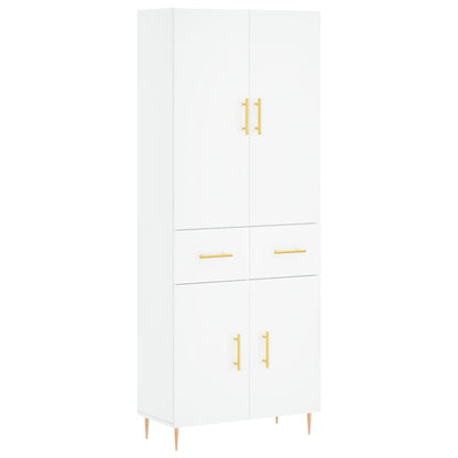 Skåp Vit 69,5x34x180 cm