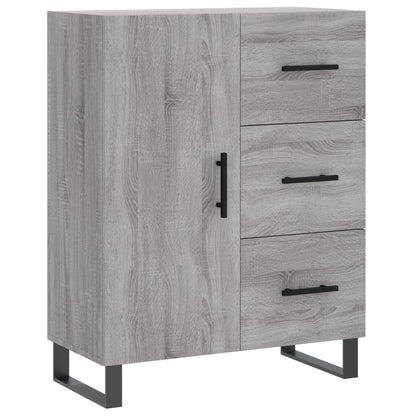 Högskåp Grå Sonoma 69,5x34x180 cm konstruerat trä