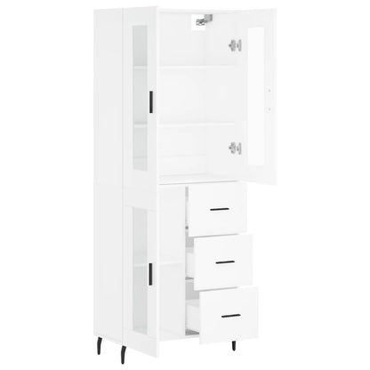 Skåp Vit 69,5x34x180 cm