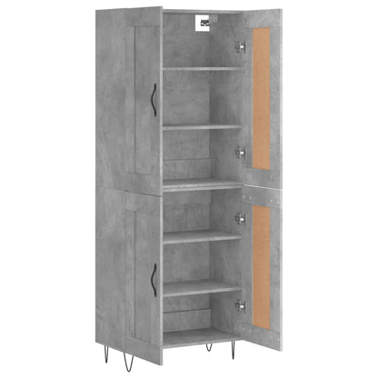 Skåp Betonggrå 69,5x34x180 cm