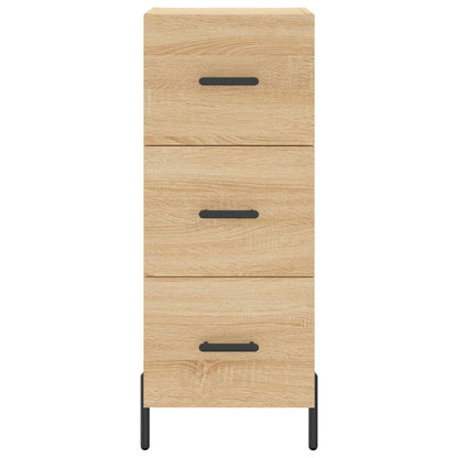 Högskåp sonoma-ek34,5x34x180 cm konstruerat trä