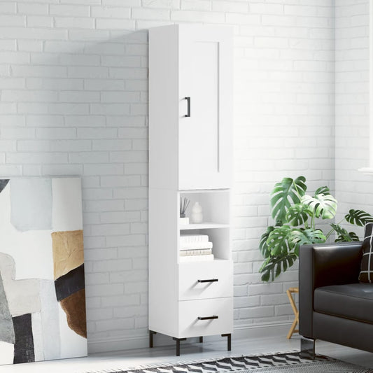 Skåp Vit 34,5x34x180 cm