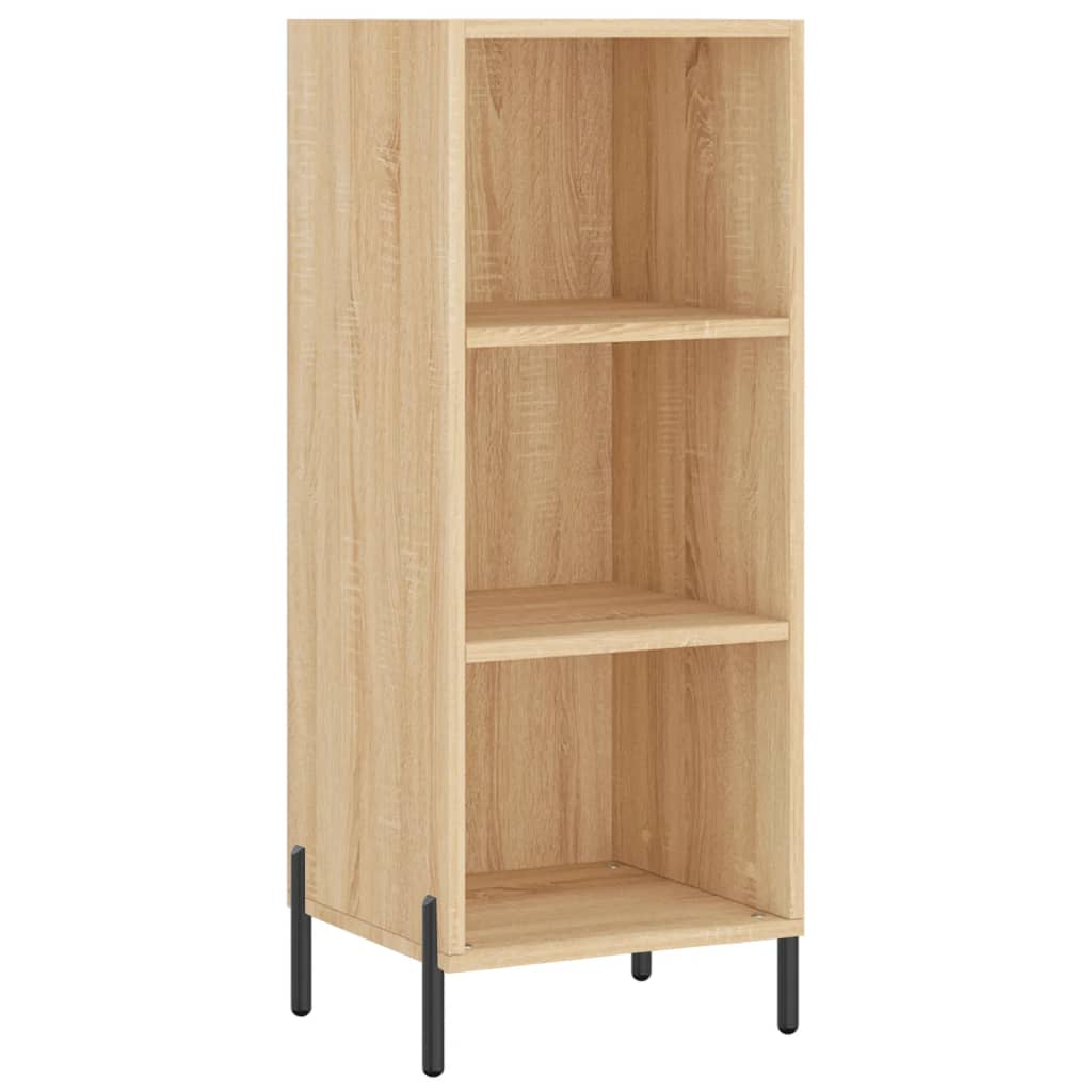 Högskåp sonoma-ek34,5x34x180 cm konstruerat trä
