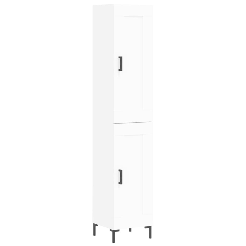 Skåp Vit 34,5x34x180 cm