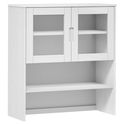 Skåp Vit Överdel till Skåp MOLDE 90x35x100 cm massiv furu