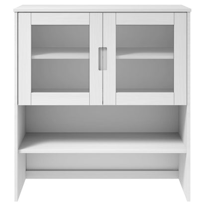 Skåp Vit Överdel till Skåp MOLDE 90x35x100 cm massiv furu