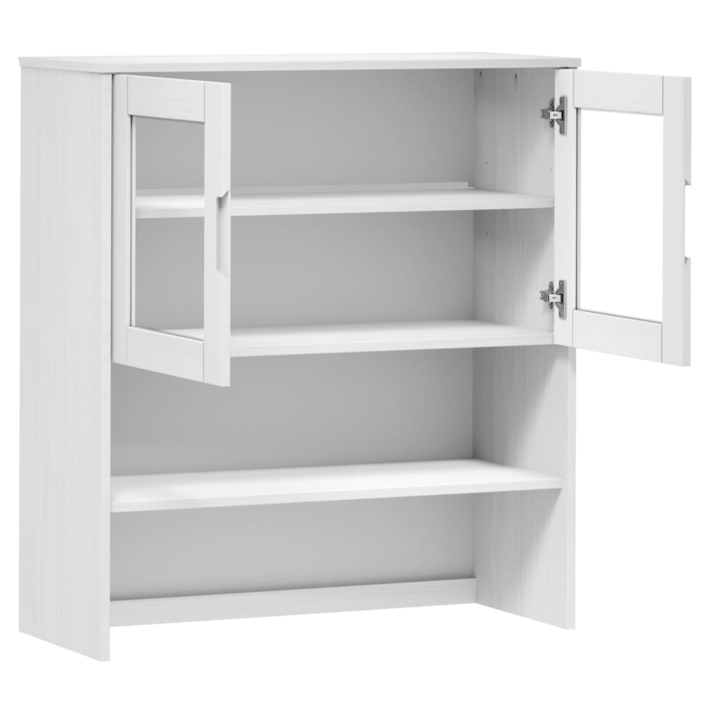 Skåp Vit Överdel till Skåp MOLDE 90x35x100 cm massiv furu