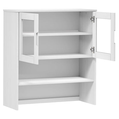 Skåp Vit Överdel till Skåp MOLDE 90x35x100 cm massiv furu