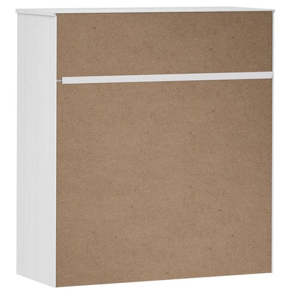Skåp Vit Överdel till Skåp MOLDE 90x35x100 cm massiv furu
