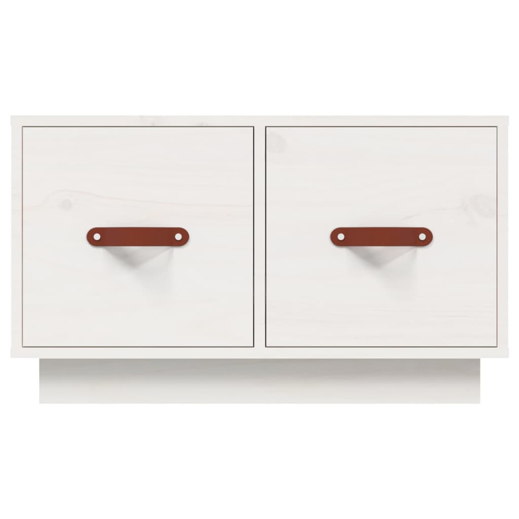 Soffbord Vit 60x53x35 cm massiv furu