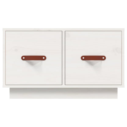 Soffbord Vit 60x53x35 cm massiv furu
