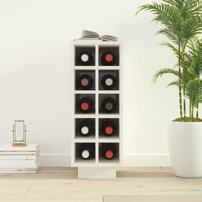 Vinställ Vinskåp Vit 23x34x61 cm massiv furu