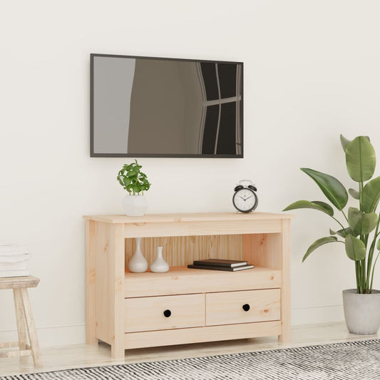 TV-Möbel Trä TV-Bänk 79x35x52 cm massiv furu