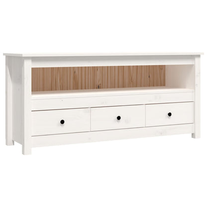 TV-Möbel Vit TV-Bänk 114x35x52 cm massiv furu