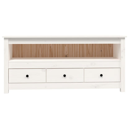 TV-Möbel Vit TV-Bänk 114x35x52 cm massiv furu