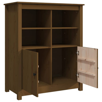 Skänk Brun Honungbrun 83x41,5x100 cm massiv furu