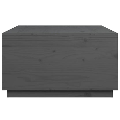 Soffbord Grå 80x80x45 cm massiv furu