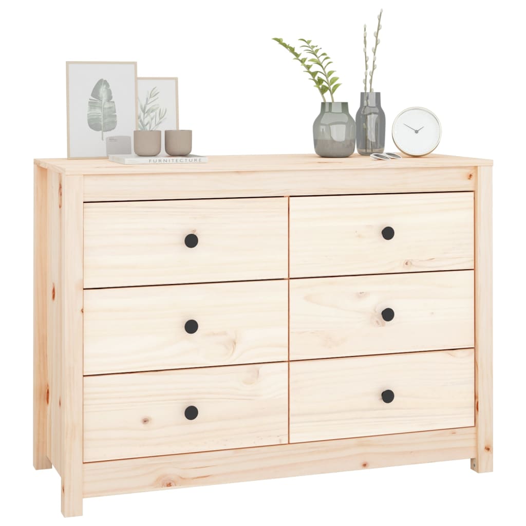 Byrå Trä 100x40x72 cm massiv furu