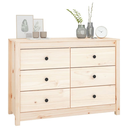 Byrå Trä 100x40x72 cm massiv furu