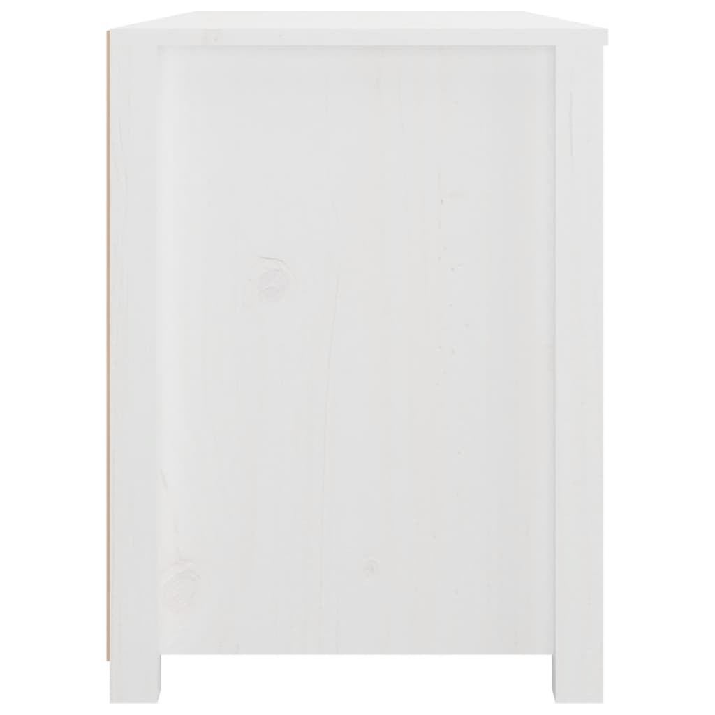 Byrå Vit 100x40x54 cm massiv furu