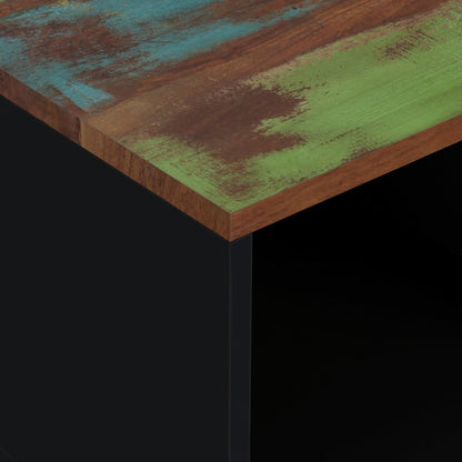 Soffbord 80x50x40 cm massivt återvunnet och konstruerat trä