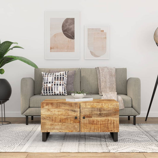 Soffbord Trä 80x50x40 cm massivt mangoträ