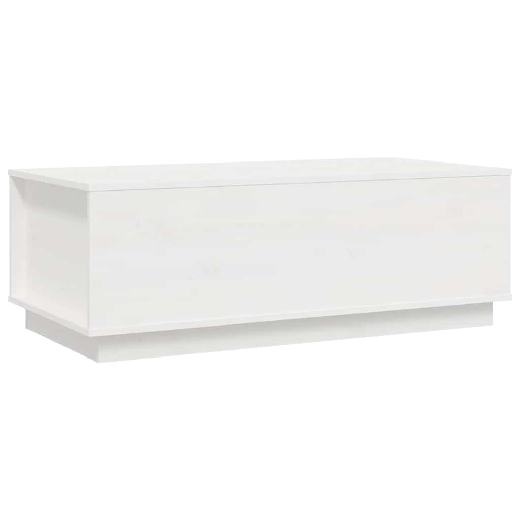 Soffbord Vit 100x50x35 cm massiv furu