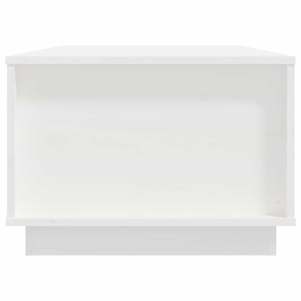 Soffbord Vit 100x50x35 cm massiv furu