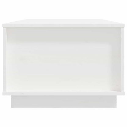 Soffbord Vit 100x50x35 cm massiv furu