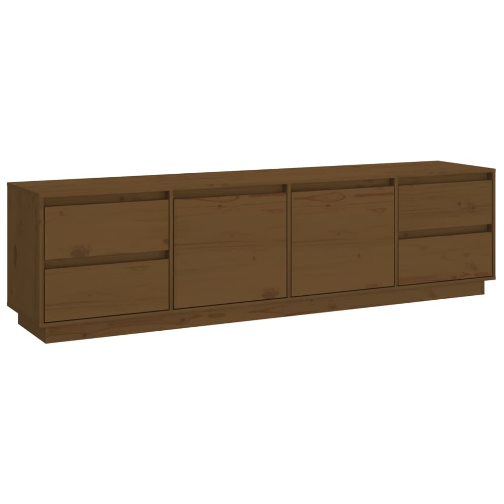 TV-Möbel Brun Honungsbrun TV-Bänk 176x37x47,5 cm massiv furu
