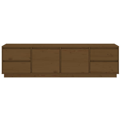 TV-Möbel Brun Honungsbrun TV-Bänk 176x37x47,5 cm massiv furu
