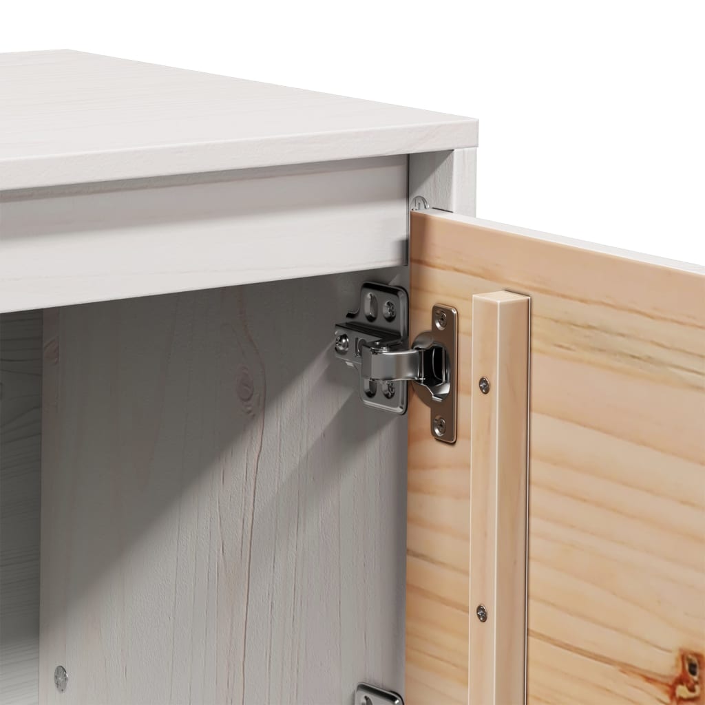 TV-Möbel Vit TV-Bänk 156x37x45 cm massiv furu