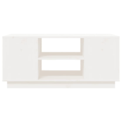 Soffbord Vit 90x49x40,5 cm massiv furu