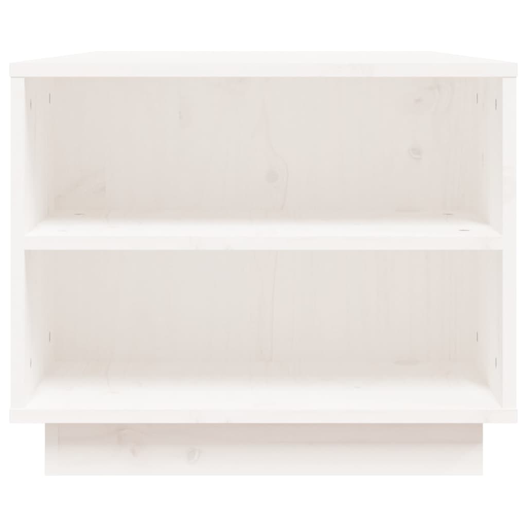 Soffbord Vit 90x49x40,5 cm massiv furu
