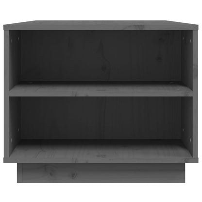 Soffbord Grå 90x49x40,5 cm massiv furu