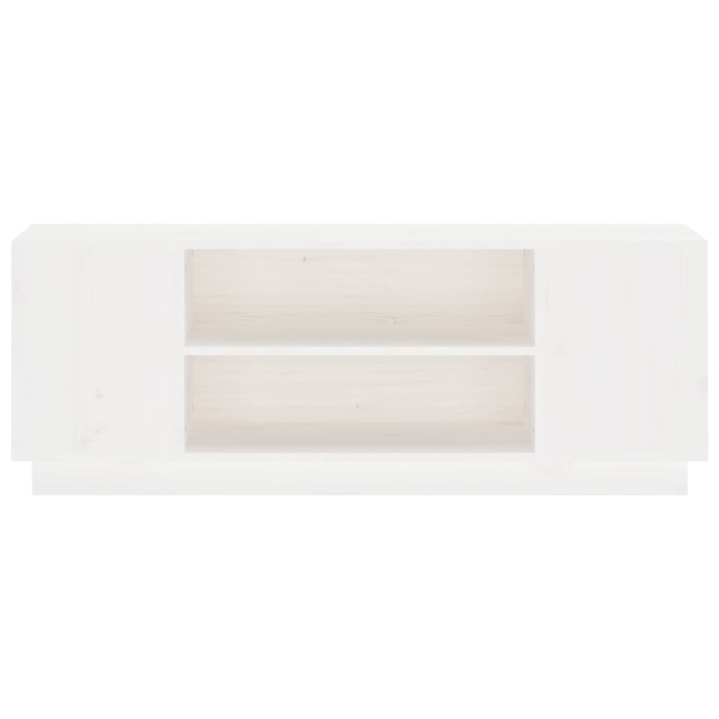 TV-Möbel Vit TV-Bänk 110x35x40,5 cm massiv furu