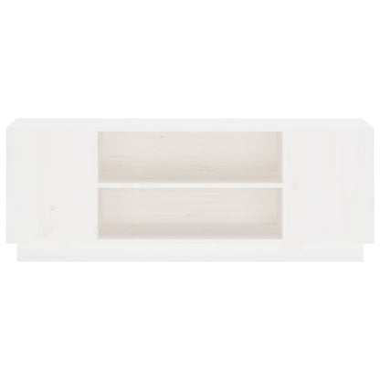 TV-Möbel Vit TV-Bänk 110x35x40,5 cm massiv furu