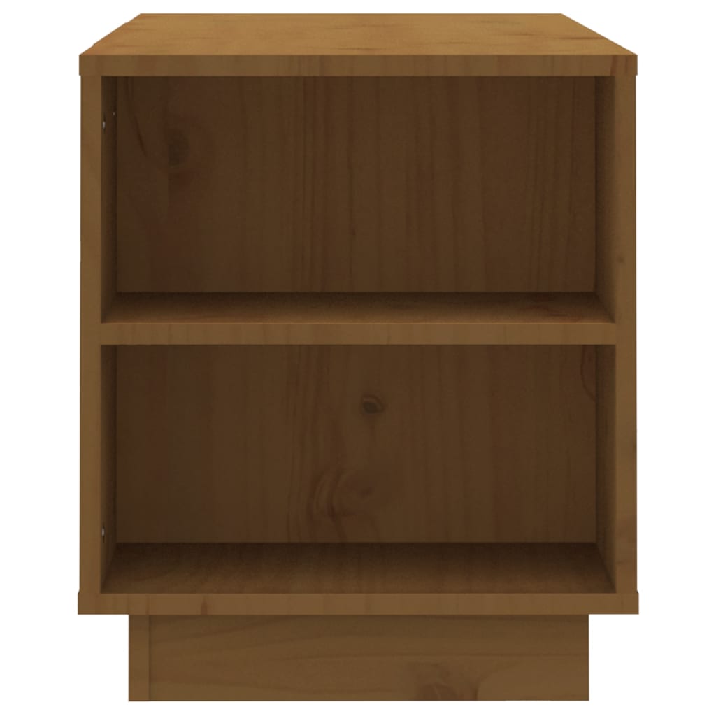 TV-Möbel Brun TV-Bänk honungsbrun 110x35x40,5 cm massiv furu