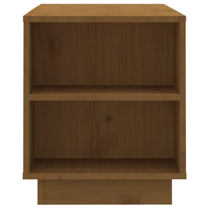 TV-Möbel Brun TV-Bänk honungsbrun 110x35x40,5 cm massiv furu