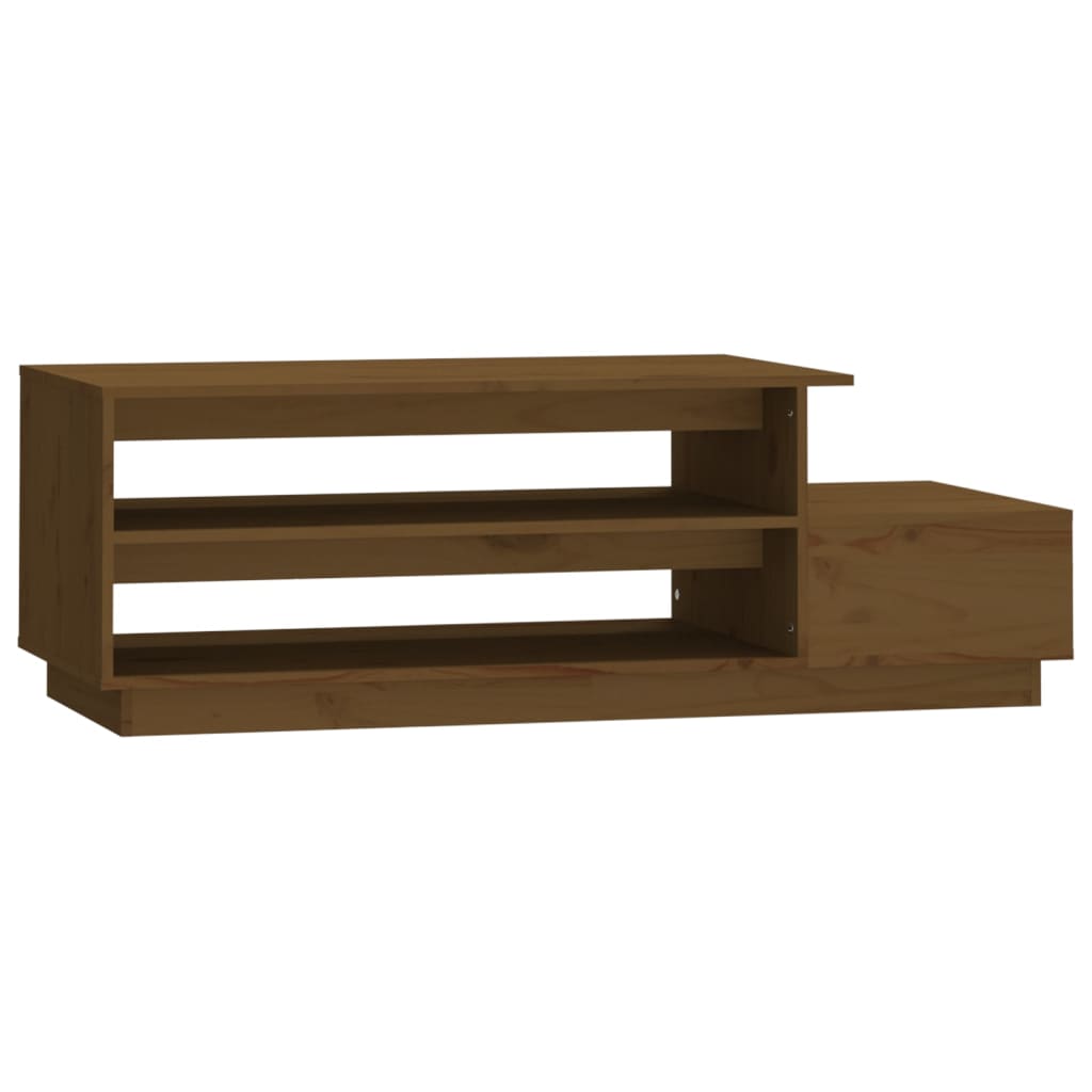 Soffbord Brun Honungsbrun 120x50x40,5 cm massiv furu