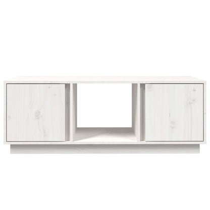 Soffbord Vit 110x50x40 cm massiv furu
