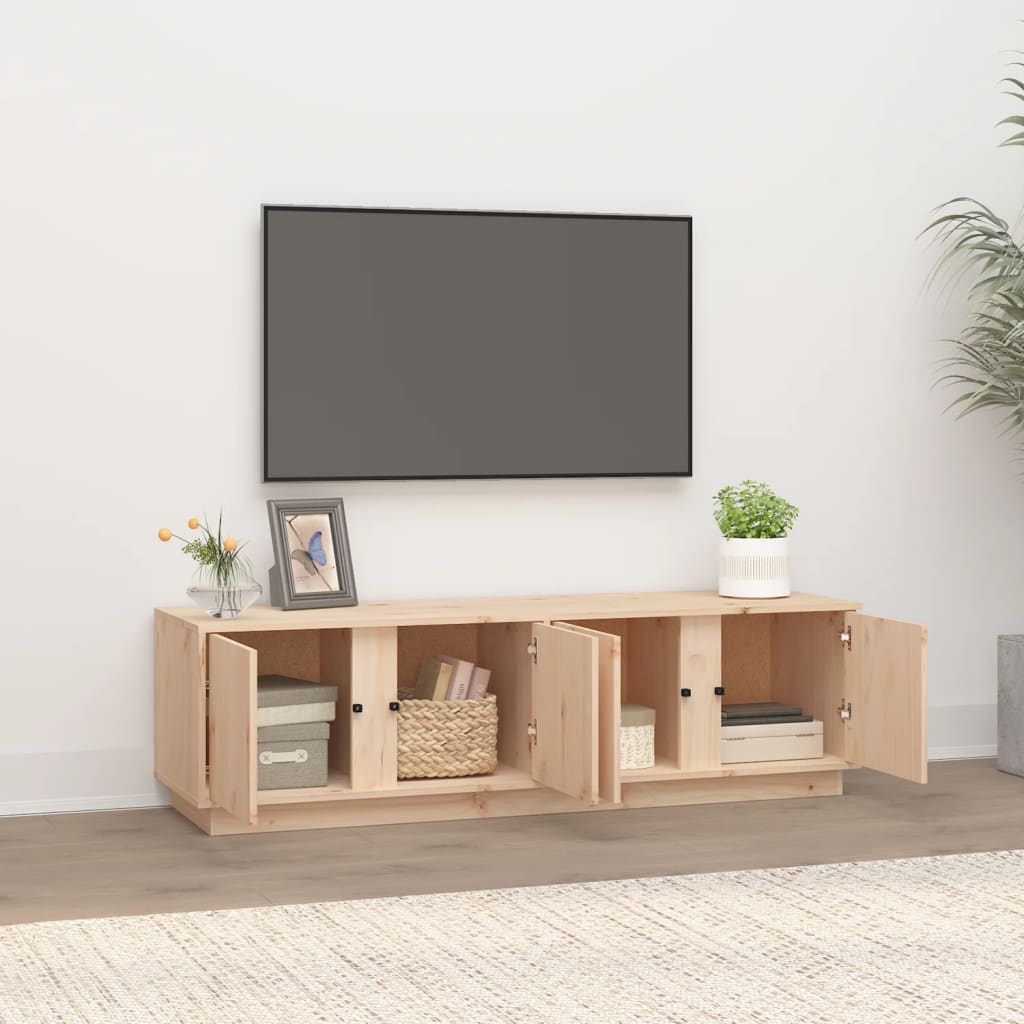 TV-Möbel Trä TV-Bänk 140x40x40 cm massiv furu
