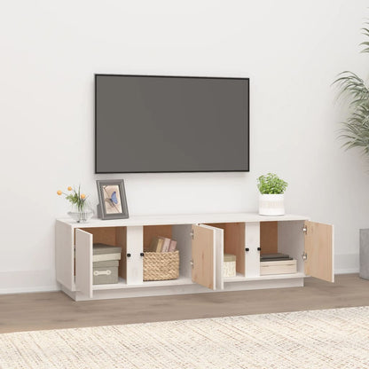 TV-Möbel Vit TV-Bänk 140x40x40 cm massiv furu