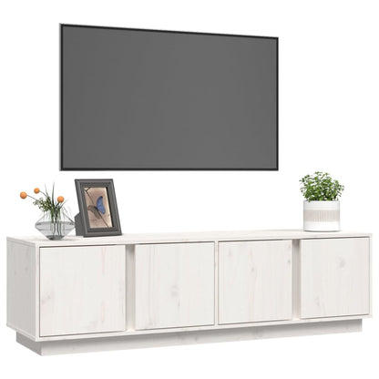 TV-Möbel Vit TV-Bänk 140x40x40 cm massiv furu