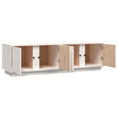 TV-Möbel Vit TV-Bänk 140x40x40 cm massiv furu