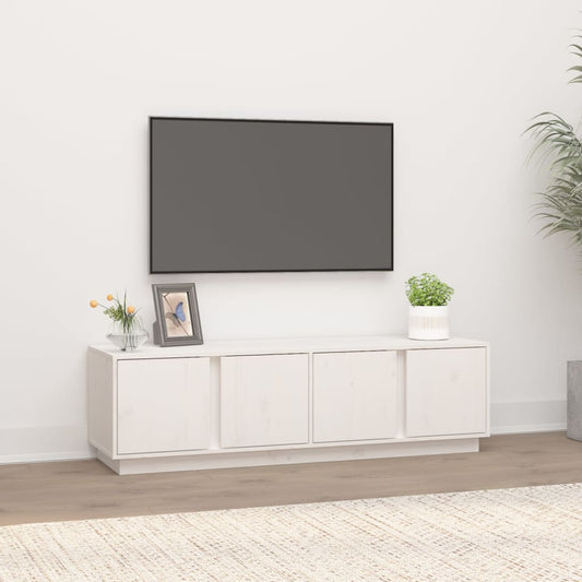 TV-Möbel Vit TV-Bänk 140x40x40 cm massiv furu