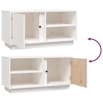 TV-Möbel Vit TV-Bänk 80x35x40,5 cm massiv furu